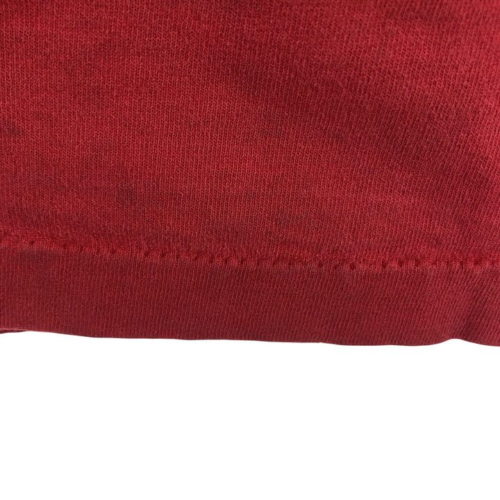 80'S Anvil Printed T-shirt Made in USA Men's XL Vintage cotton red type Vintage Second Hand