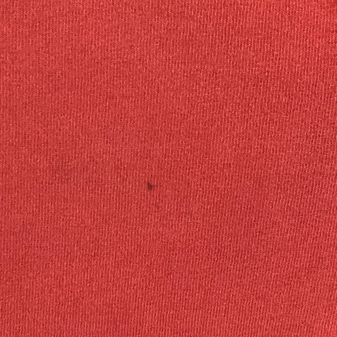 80'S Anvil Printed T-shirt Made in USA Men's XL Vintage cotton red type Vintage Second Hand