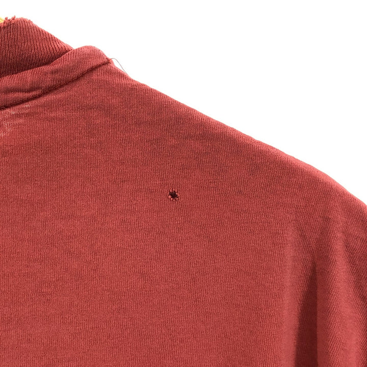 80'S Anvil Printed T-shirt Made in USA Men's XL Vintage cotton red type Vintage Second Hand