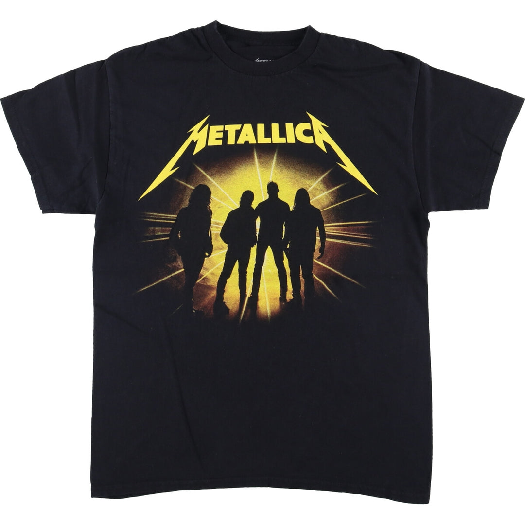 METALLICA Metallica Band T-shirt Band T Men's M size cotton black type Vintage Second Hand