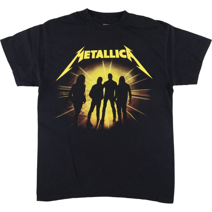 METALLICA Metallica Band T-shirt Band T Men's M size cotton black type Vintage Second Hand