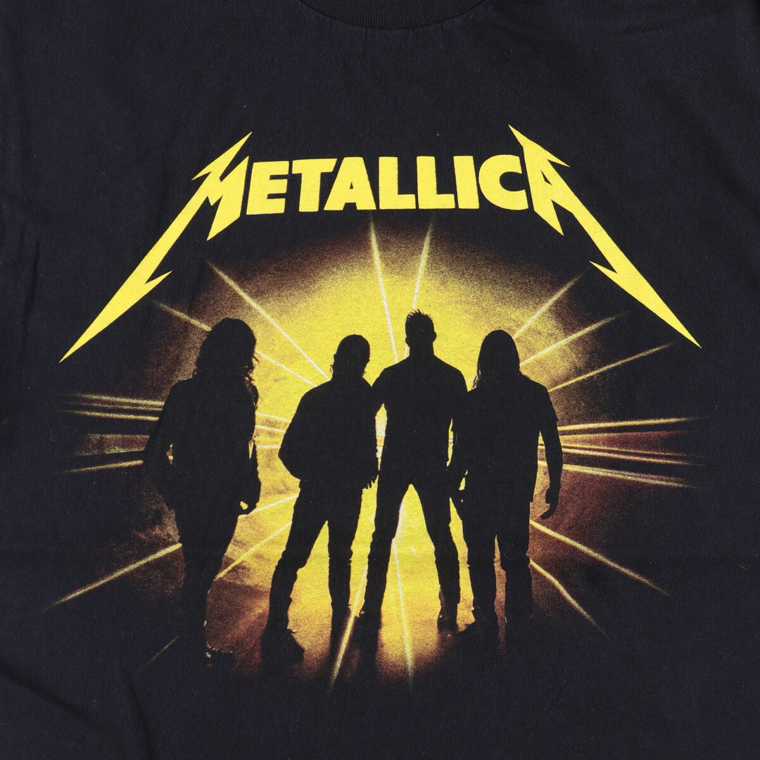 METALLICA Metallica Band T-shirt Band T Men's M size cotton black type Vintage Second Hand