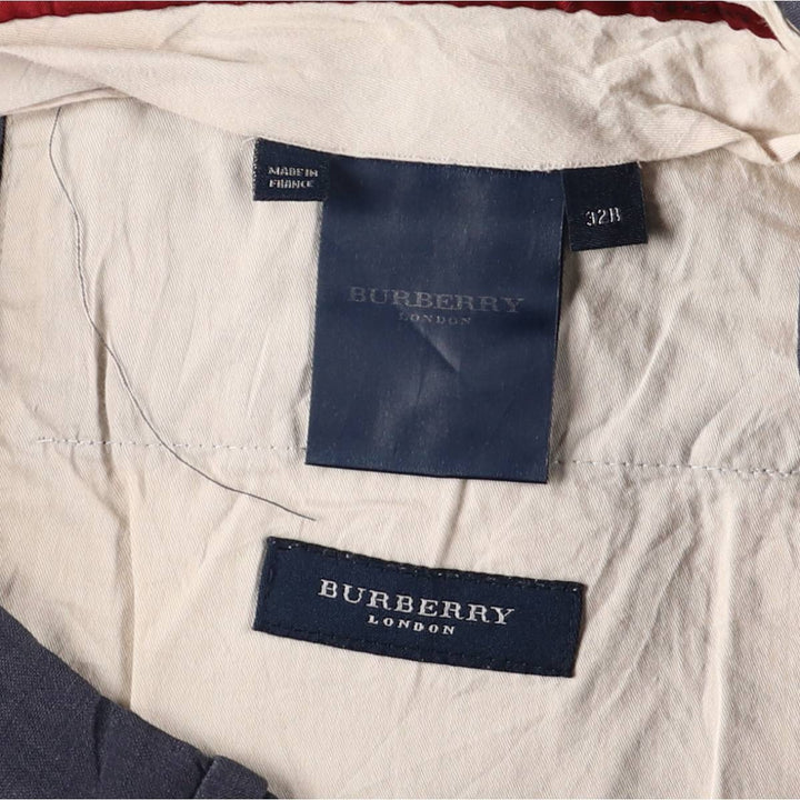 Burberry's BURBERRY LONDON linen pants and slacks, made in France, men's size W32 linen navy blue type Vintage Second Hand