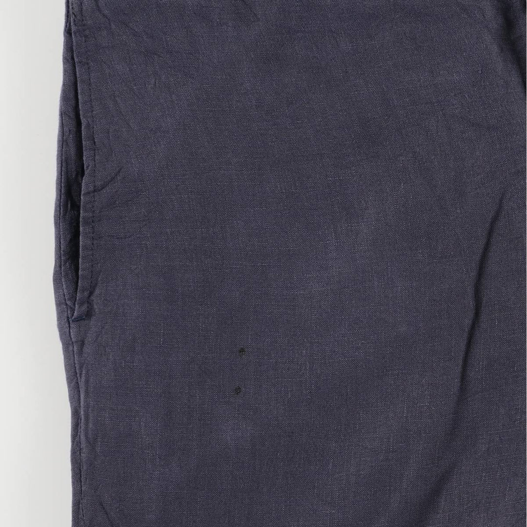 Burberry's BURBERRY LONDON linen pants and slacks, made in France, men's size W32 linen navy blue type Vintage Second Hand