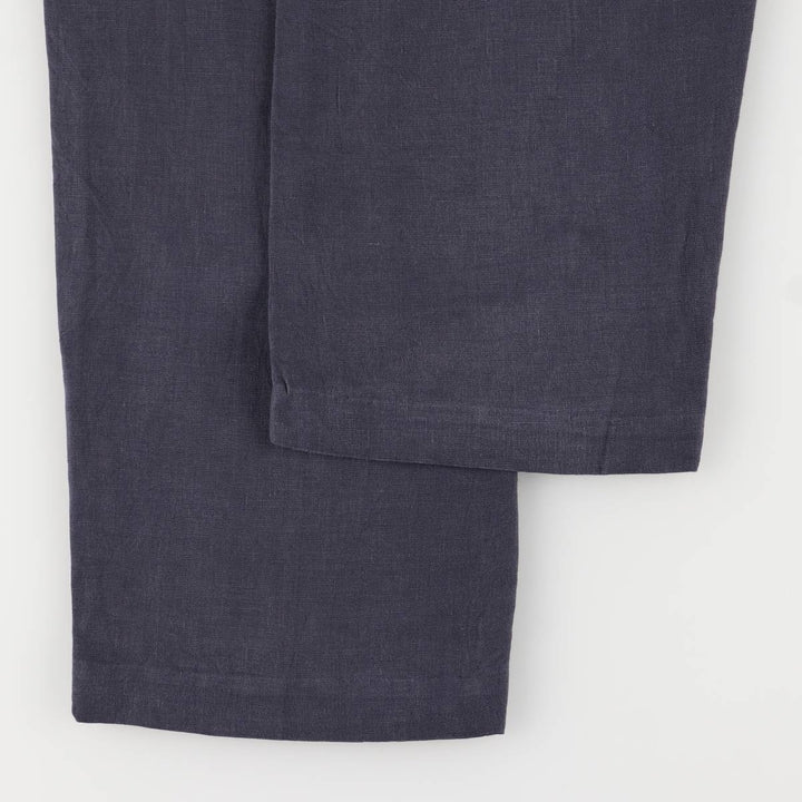 Burberry's BURBERRY LONDON linen pants and slacks, made in France, men's size W32 linen navy blue type Vintage Second Hand