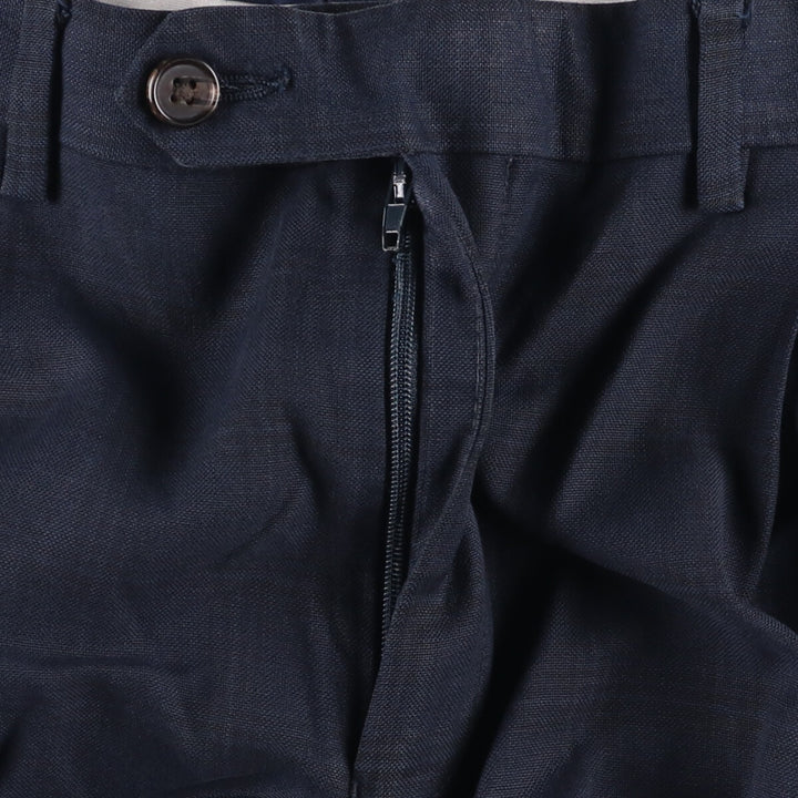Ralph Lauren RALPH Two-pleat Check Pattern Slacks Pants Men's W36 unclear navy blue type Vintage Second Hand