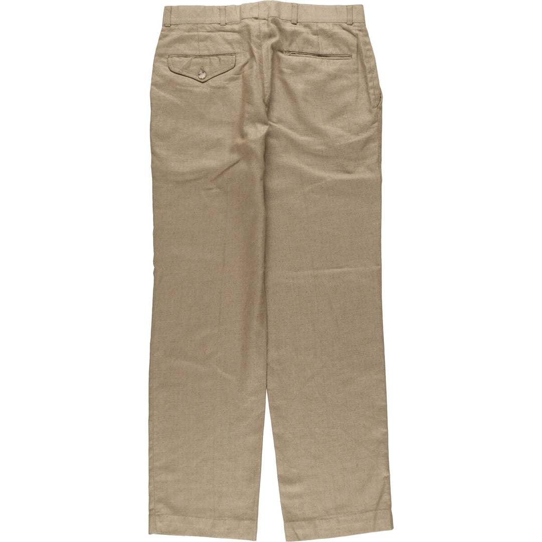 Vintage two-pleat slacks made in the USA, men's size w32 unclear Beige type Vintage Second Hand