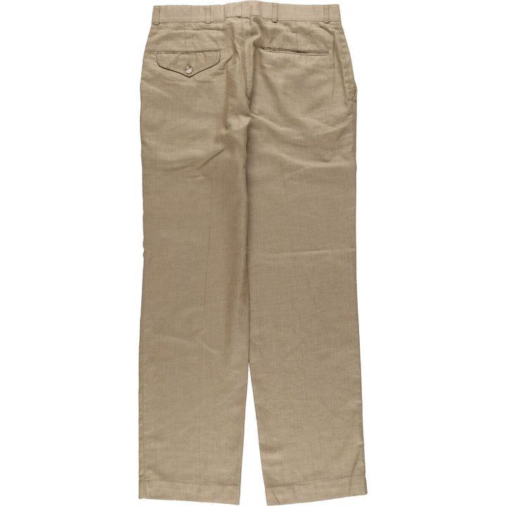 Vintage two-pleat slacks made in the USA, men's size w32 unclear Beige type Vintage Second Hand