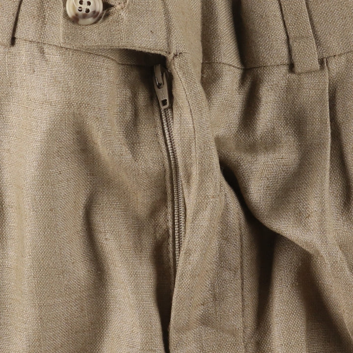 Vintage two-pleat slacks made in the USA, men's size w32 unclear Beige type Vintage Second Hand