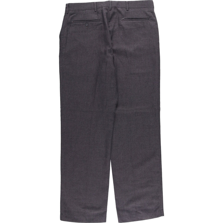 Haggar slacks for men, size W34 polyester gray type Vintage Second Hand