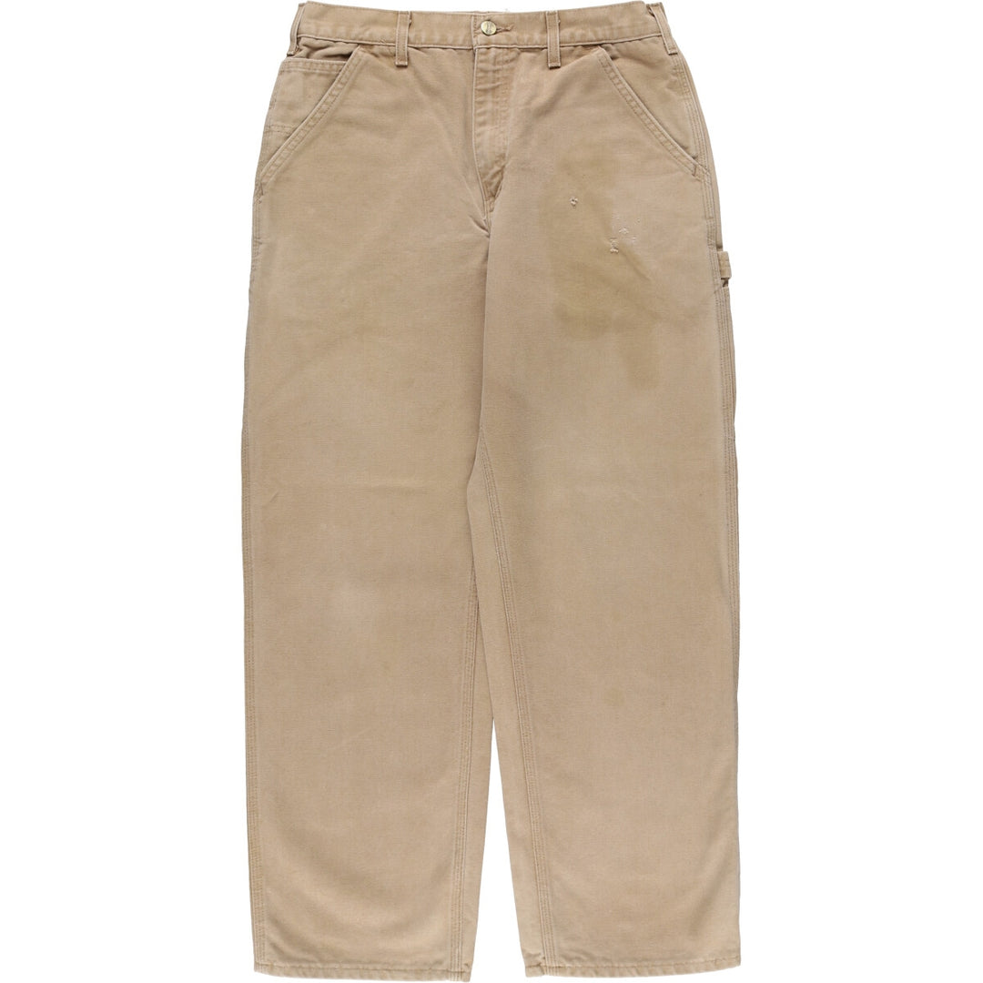 Carhartt Duck Painter Pants, Men's, W32 equivalent cotton ocher yellow type Vintage Second Hand