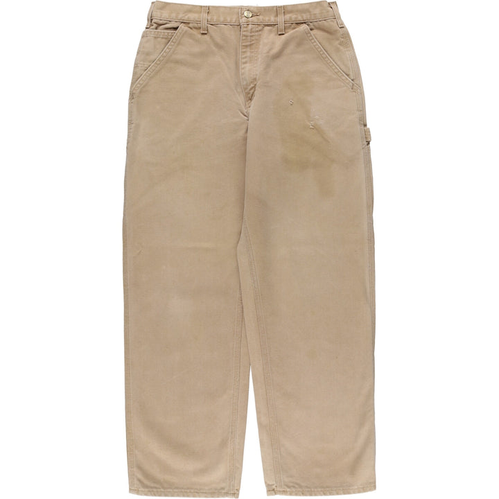 Carhartt Duck Painter Pants, Men's, W32 equivalent cotton ocher yellow type Vintage Second Hand