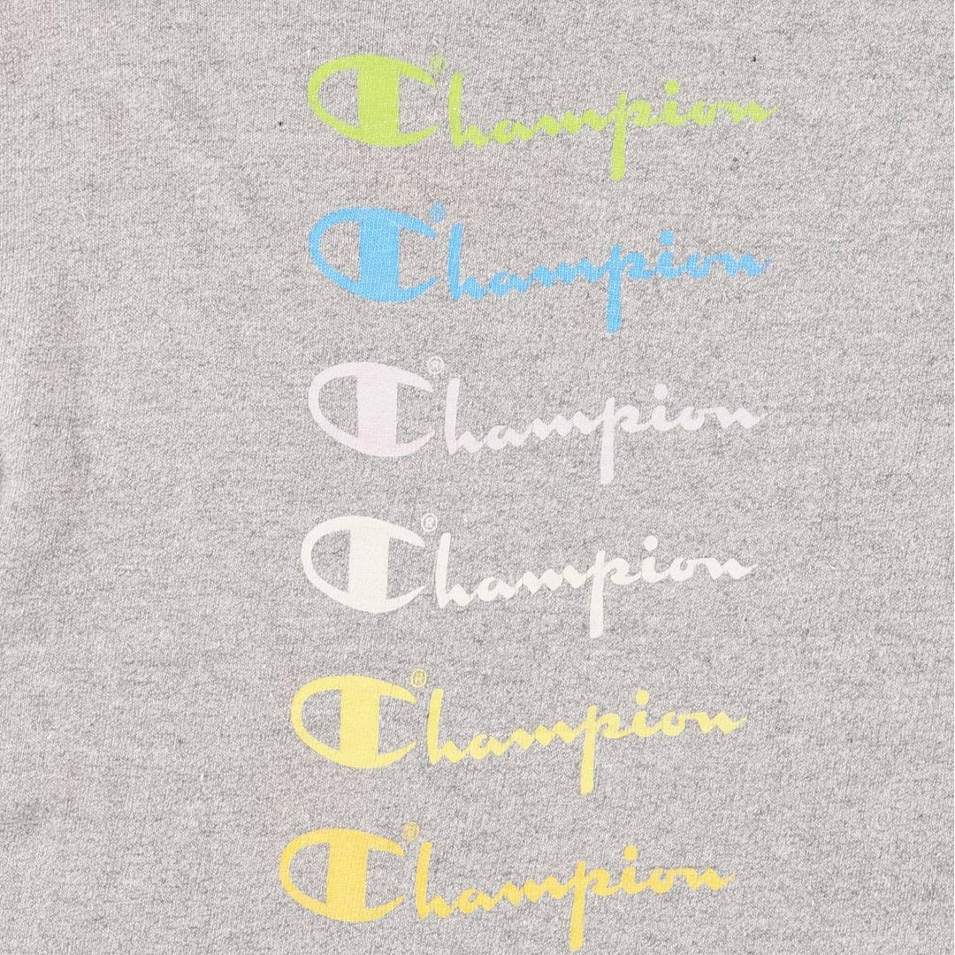 70'S Champion Bartag Hachi Hachi One Two Body Marbled Sports T-Shirt Made in USA Women's S Size Vintage cotton gray type Vintage Second Hand