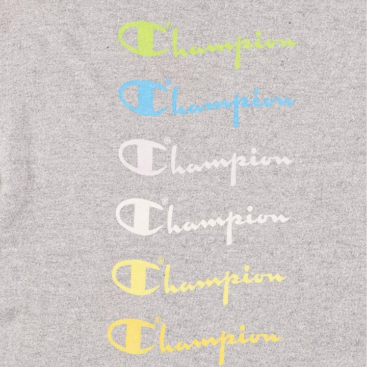70'S Champion Bartag Hachi Hachi One Two Body Marbled Sports T-Shirt Made in USA Women's S Size Vintage cotton gray type Vintage Second Hand