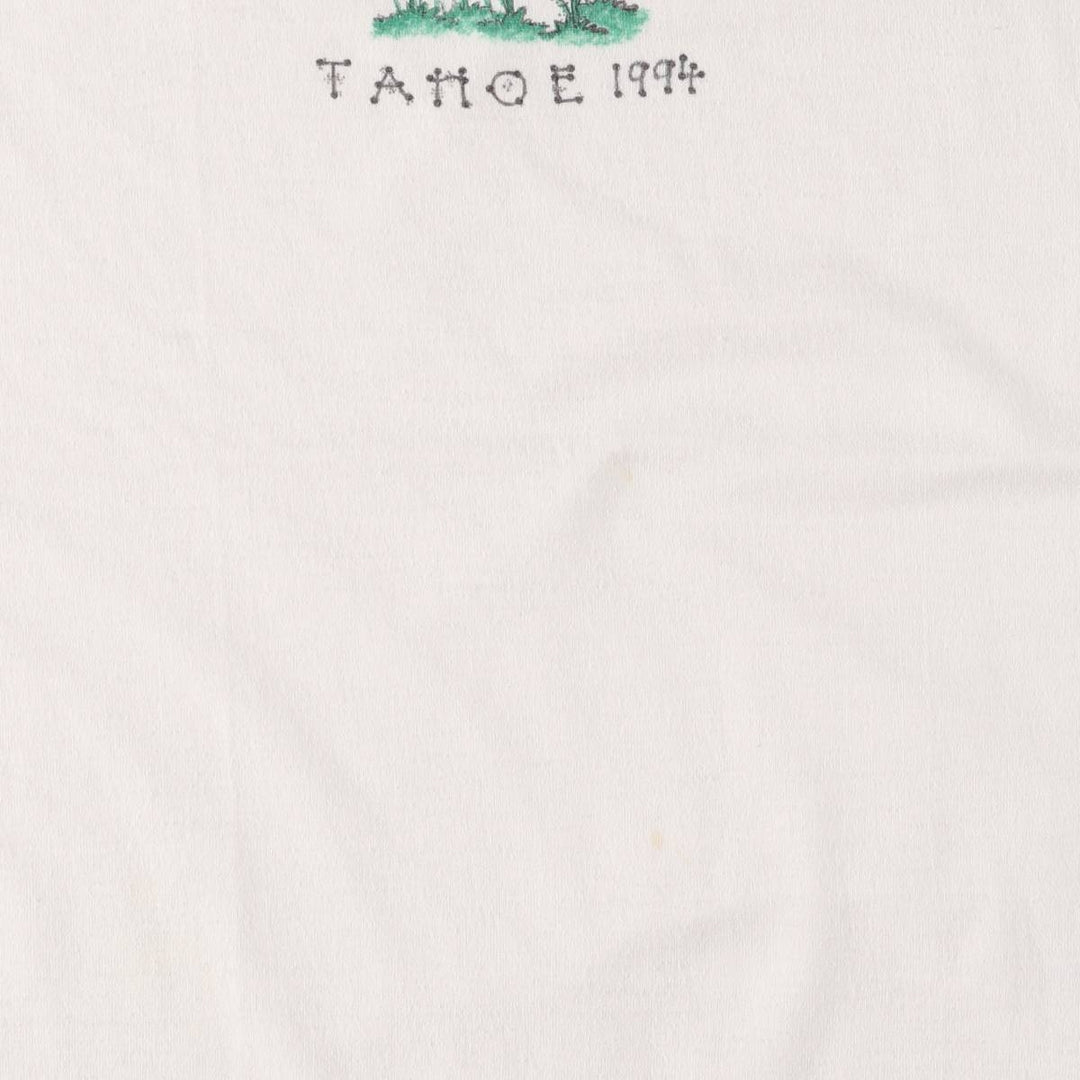 90'S Floral Sunflower Pattern Print T-shirt Made in USA Women's XXL Vintage cotton white type Vintage Second Hand