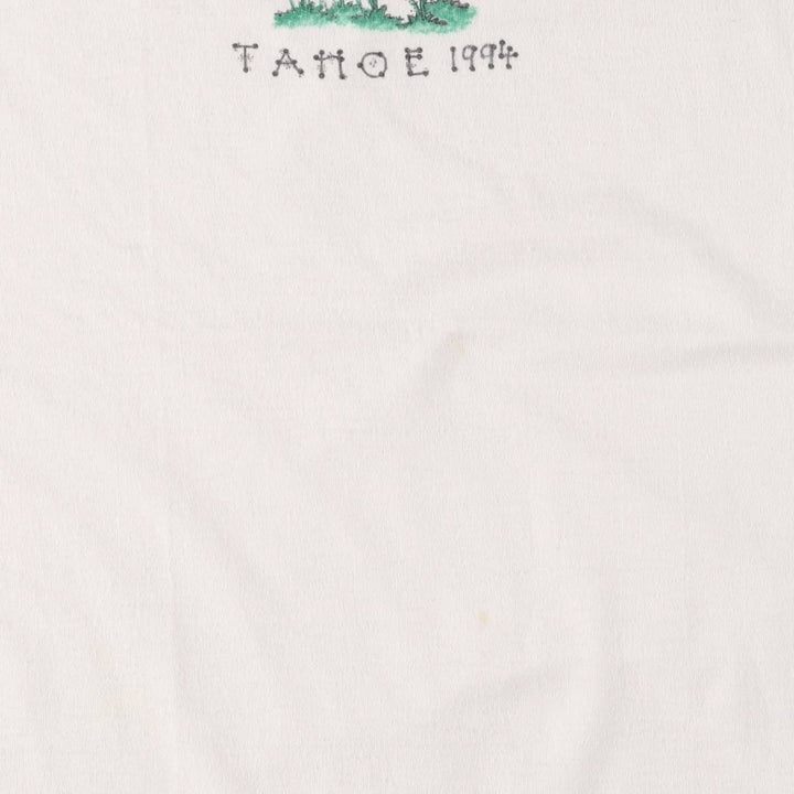 90'S Floral Sunflower Pattern Print T-shirt Made in USA Women's XXL Vintage cotton white type Vintage Second Hand