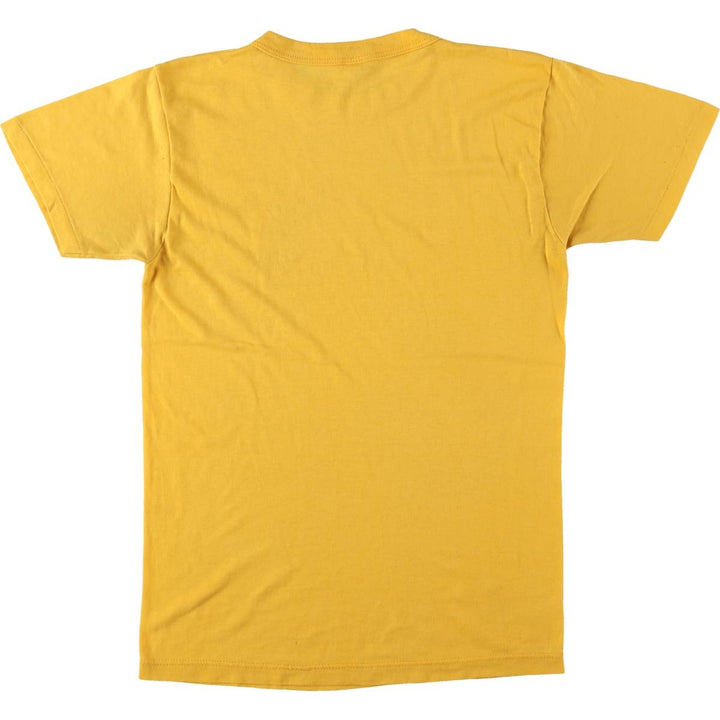 Vintage 1980'S Champion Trico Tag College T-shirt, Made in USA, Women's Size Small polyester yellow type Vintage Second Hand
