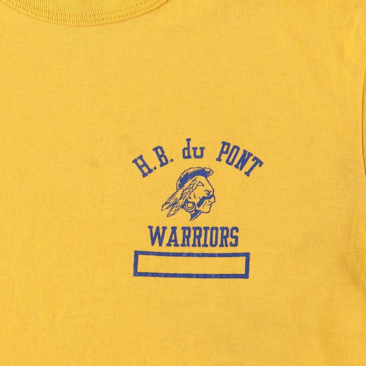 Vintage 1980'S Champion Trico Tag College T-shirt, Made in USA, Women's Size Small polyester yellow type Vintage Second Hand