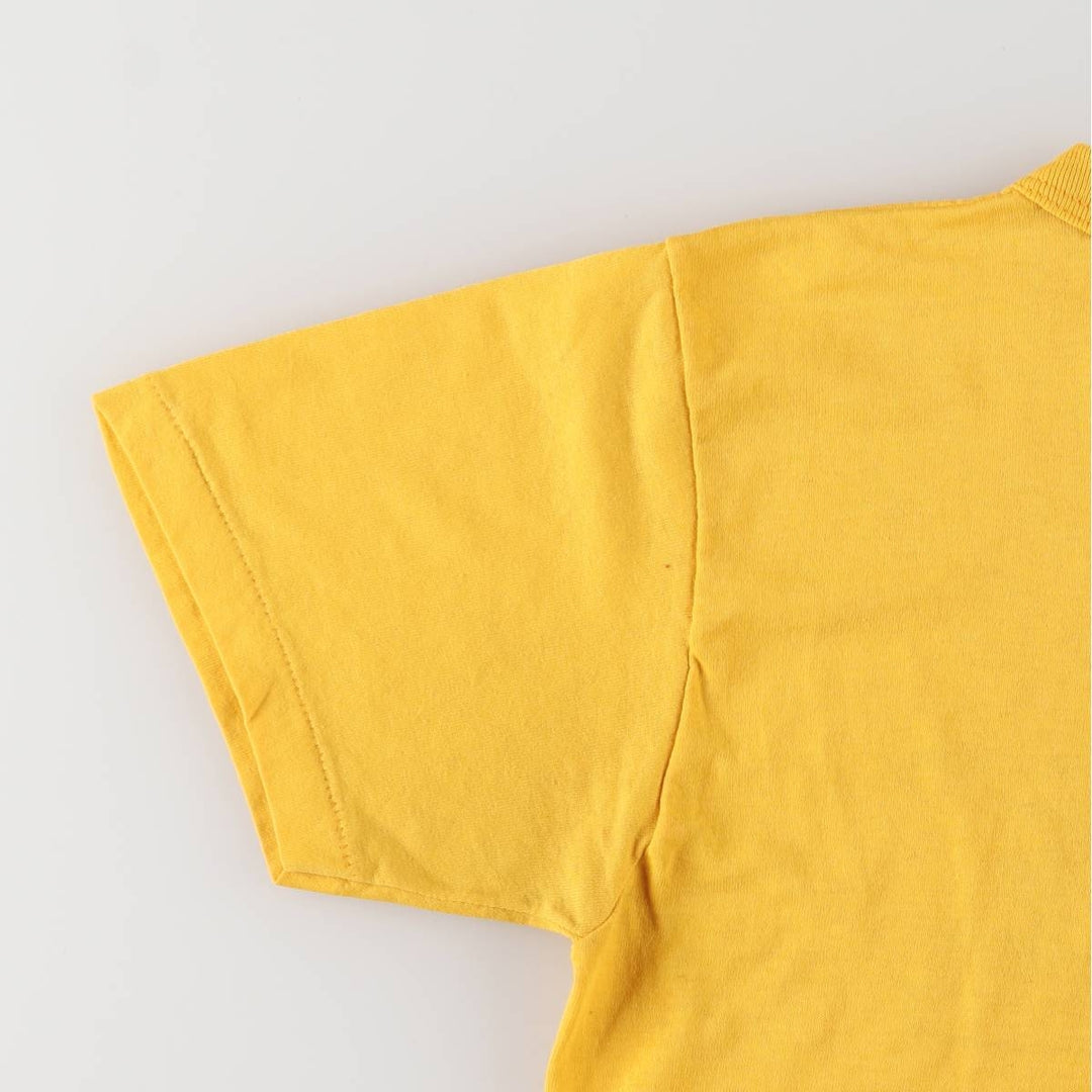 Vintage 1980'S Champion Trico Tag College T-shirt, Made in USA, Women's Size Small polyester yellow type Vintage Second Hand