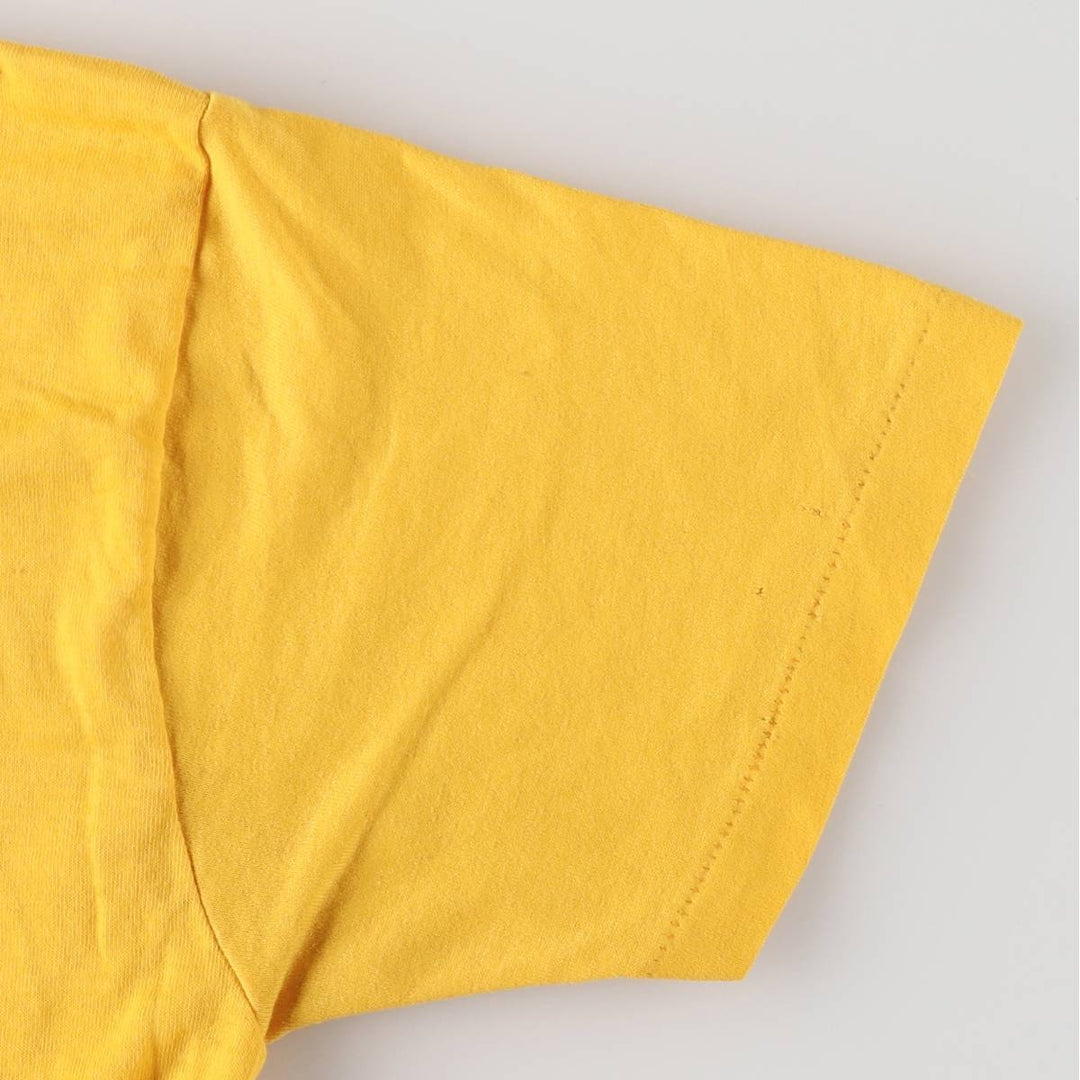 Vintage 1980'S Champion Trico Tag College T-shirt, Made in USA, Women's Size Small polyester yellow type Vintage Second Hand