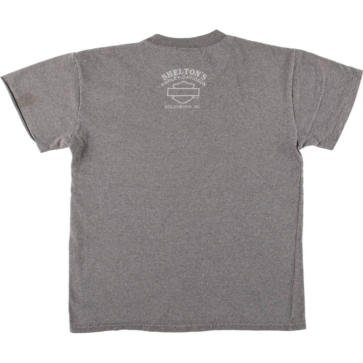 2000'S Harley-Davidson Motorcycle T-shirt, Women's, Size Medium cotton gray type Vintage Second Hand
