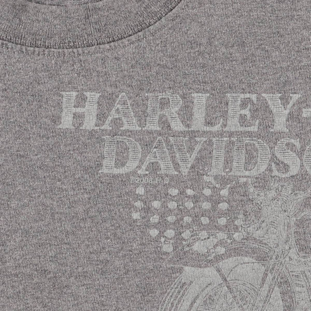2000'S Harley-Davidson Motorcycle T-shirt, Women's, Size Medium cotton gray type Vintage Second Hand