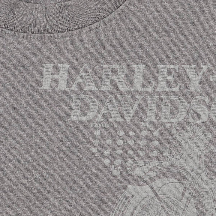 2000'S Harley-Davidson Motorcycle T-shirt, Women's, Size Medium cotton gray type Vintage Second Hand