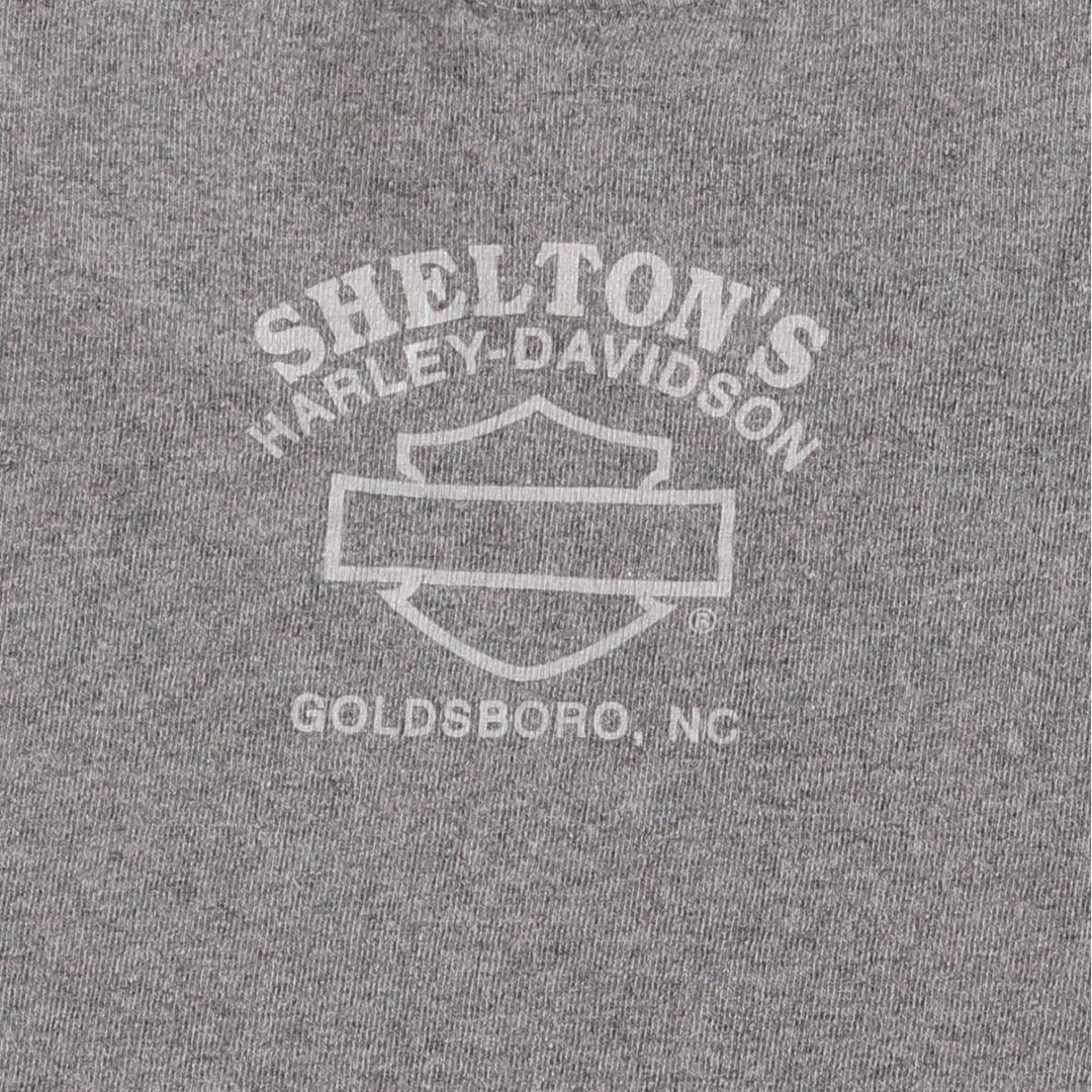 2000'S Harley-Davidson Motorcycle T-shirt, Women's, Size Medium cotton gray type Vintage Second Hand