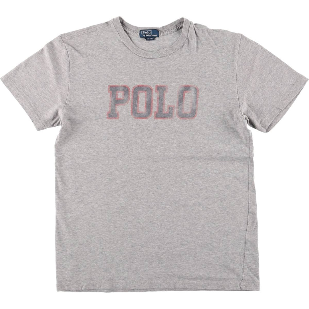 Ralph Lauren POLO by Ralph Lauren short-sleeved logo T-shirt, women's size L unclear gray type Vintage Second Hand