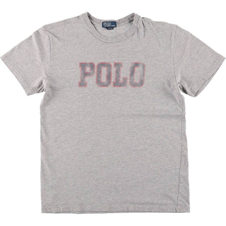 Ralph Lauren POLO by Ralph Lauren short-sleeved logo T-shirt, women's size L unclear gray type Vintage Second Hand
