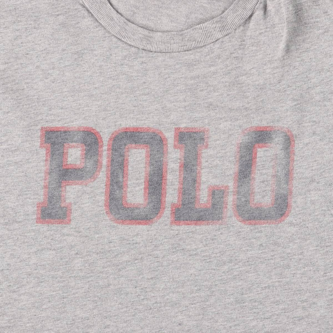 Ralph Lauren POLO by Ralph Lauren short-sleeved logo T-shirt, women's size L unclear gray type Vintage Second Hand