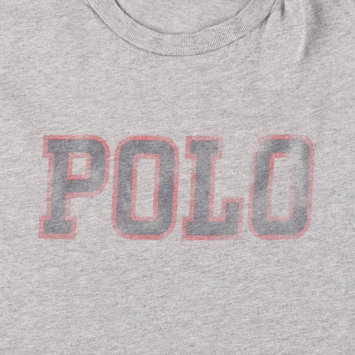 Ralph Lauren POLO by Ralph Lauren short-sleeved logo T-shirt, women's size L unclear gray type Vintage Second Hand