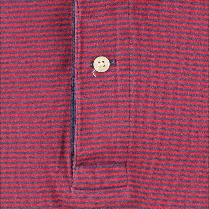Vintage 1970s-1980'S Lacoste IZOD short-sleeved striped polo shirt, men's size small cotton red type Vintage Second Hand