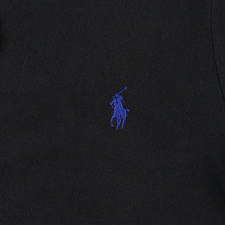 Ralph Lauren POLO by Ralph Lauren CUSTOM FIT short-sleeved polo shirt, men's size S cotton black type Vintage Second Hand
