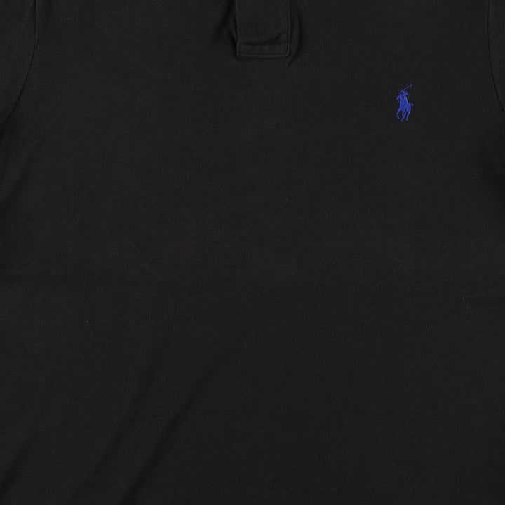 Ralph Lauren POLO by Ralph Lauren CUSTOM FIT short-sleeved polo shirt, men's size S cotton black type Vintage Second Hand