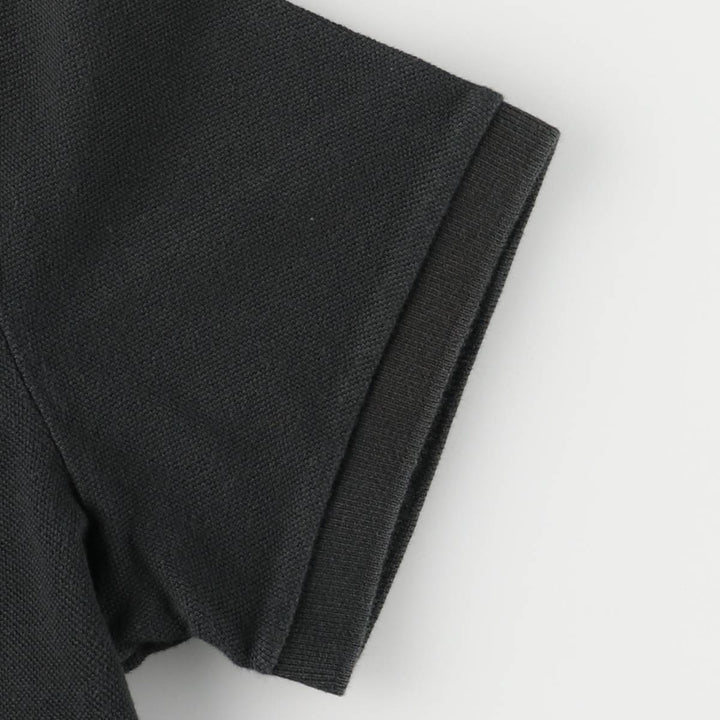 Ralph Lauren THE SKINNY POLO short sleeve polo shirt, women's size XL cotton black type Vintage Second Hand