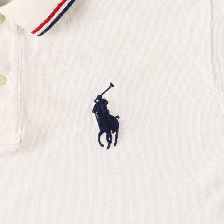 Ralph Lauren POLO RALPH LAUREN 2016 Rio de Janeiro Olympics short sleeve polo shirt for women size L cotton white type Vintage Second Hand