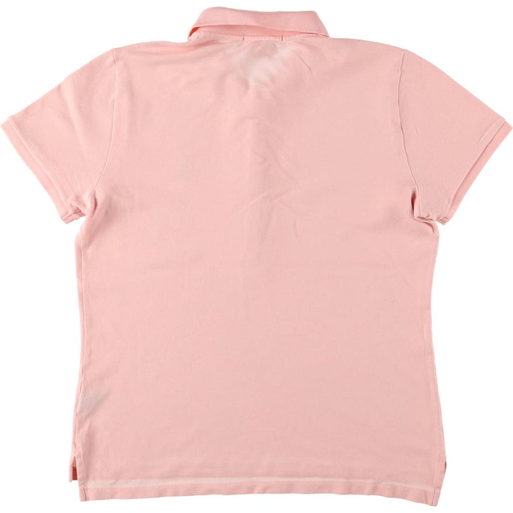 Ralph Lauren short-sleeved polo shirt, women's size XL cotton coral Vintage Second Hand