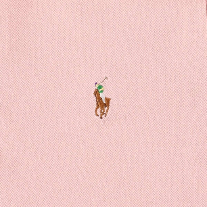 Ralph Lauren short-sleeved polo shirt, women's size XL cotton coral Vintage Second Hand