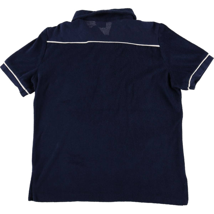 BAY ROAD Short Sleeve Polo Shirt, Women's Size L polyester navy blue type Vintage Second Hand