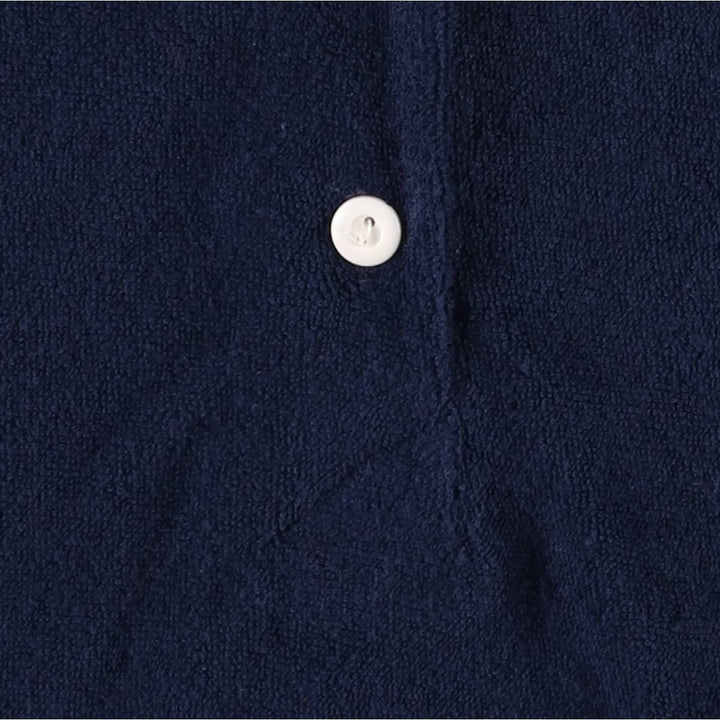 BAY ROAD Short Sleeve Polo Shirt, Women's Size L polyester navy blue type Vintage Second Hand