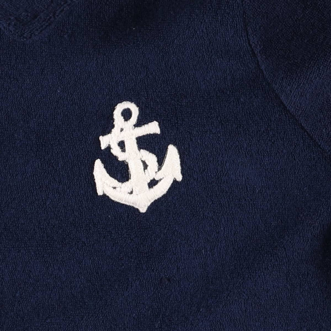 BAY ROAD Short Sleeve Polo Shirt, Women's Size L polyester navy blue type Vintage Second Hand