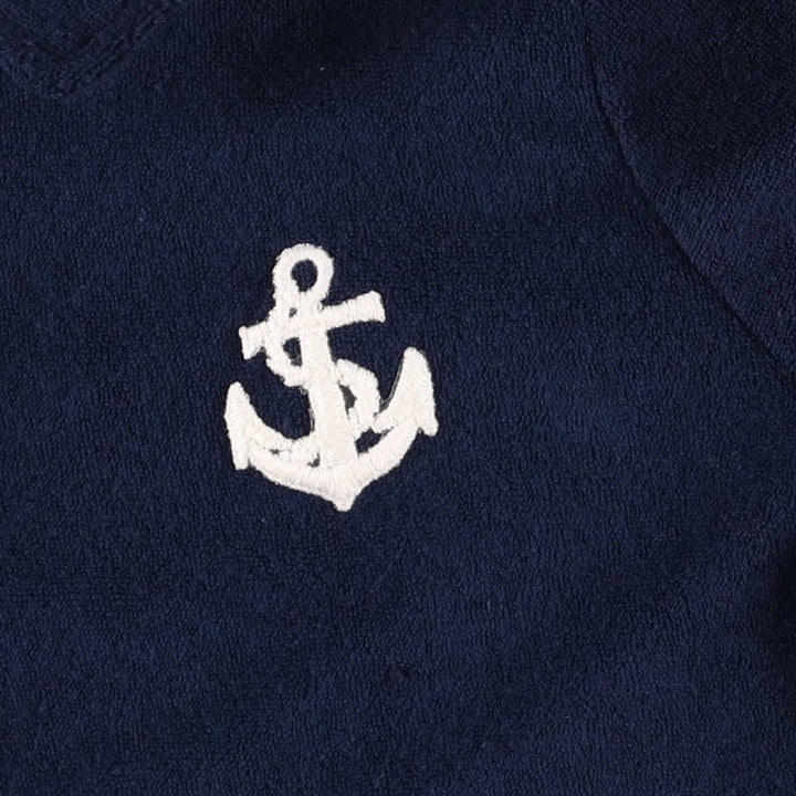 BAY ROAD Short Sleeve Polo Shirt, Women's Size L polyester navy blue type Vintage Second Hand