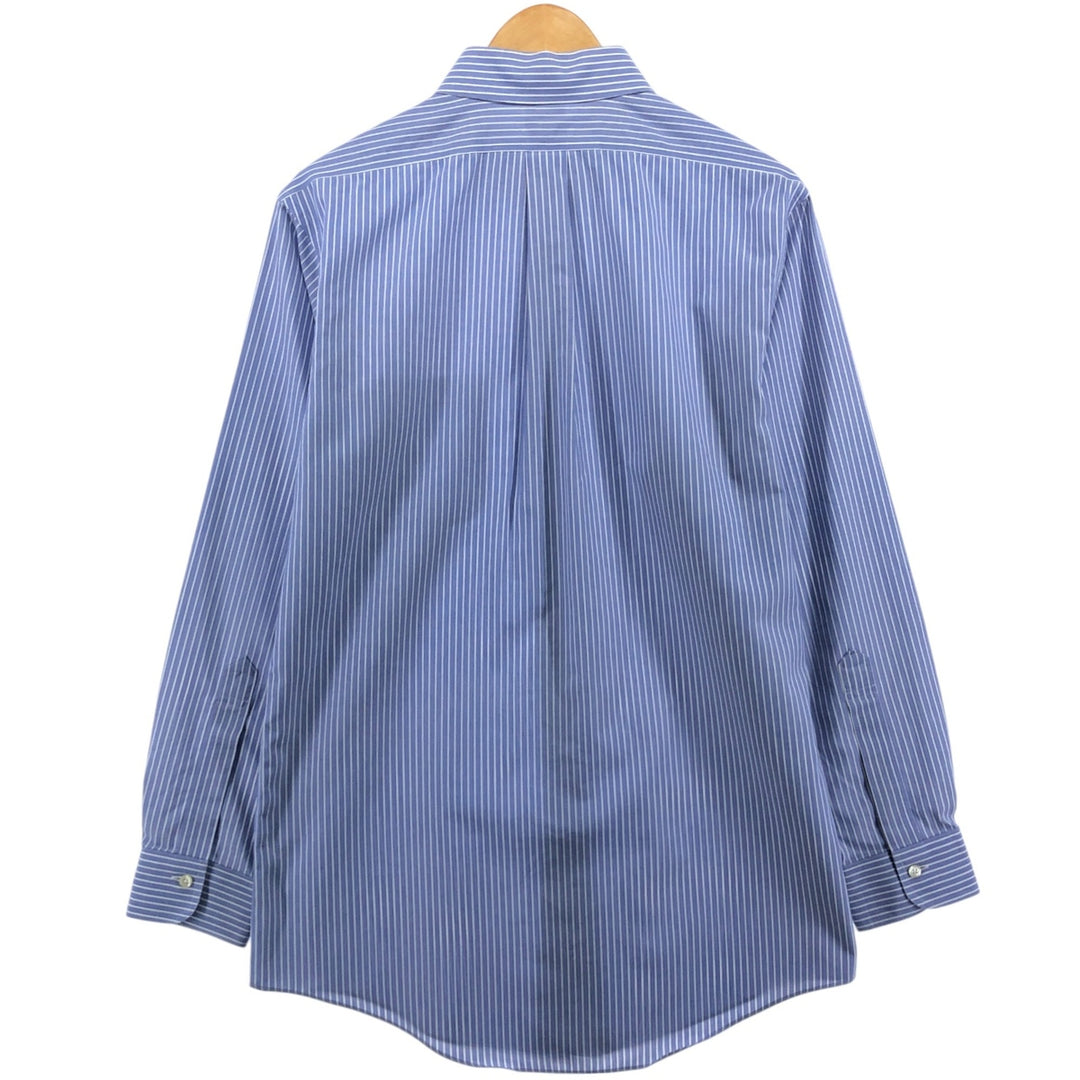 Brooks Brothers Est.1818 Long Sleeve Cotton Striped Shirt, Men's M Size cotton blue type Vintage Second Hand