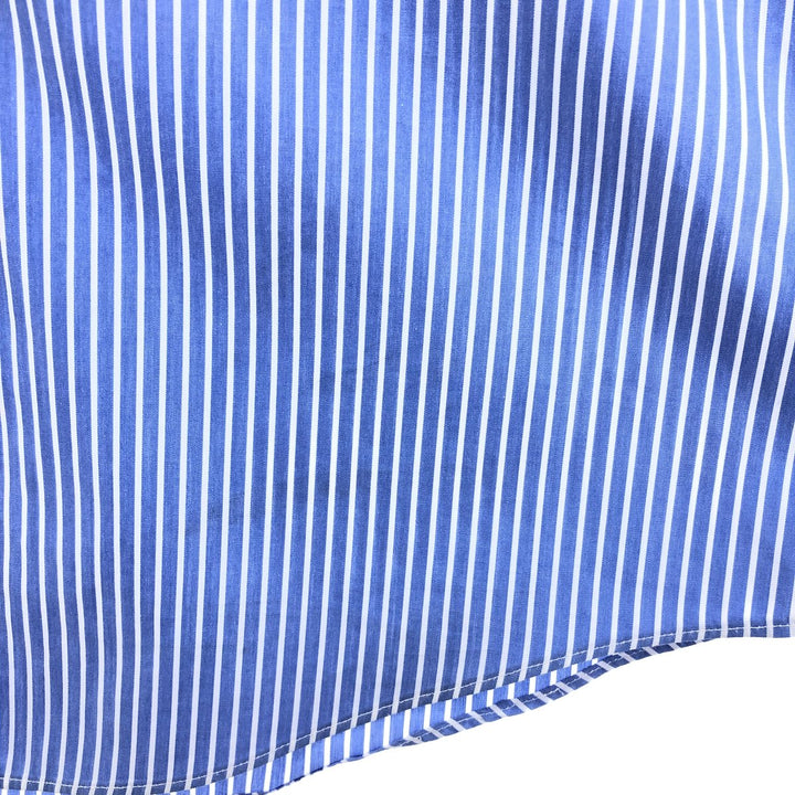 Brooks Brothers long-sleeved button-down striped shirt, men's size M cotton blue type Vintage Second Hand