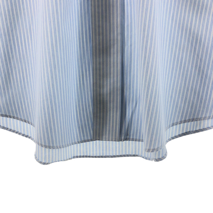 Brooks Brothers Est.1818 Long Sleeve Button-Down Striped Shirt, Men's M Size cotton Blue type light blue Vintage Second Hand