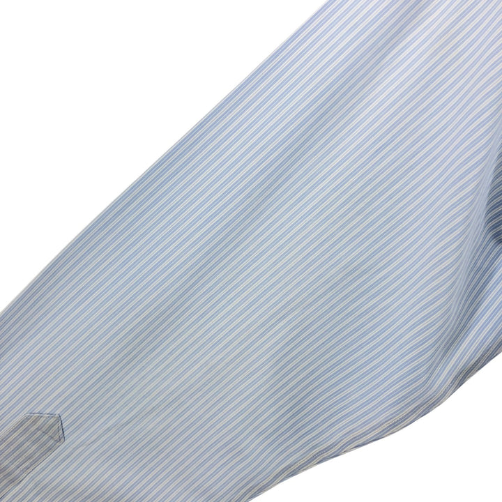 Brooks Brothers Est.1818 Long Sleeve Button-Down Striped Shirt, Men's M Size cotton Blue type light blue Vintage Second Hand