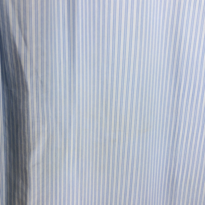 Brooks Brothers Est.1818 Long Sleeve Button-Down Striped Shirt, Men's M Size cotton Blue type light blue Vintage Second Hand