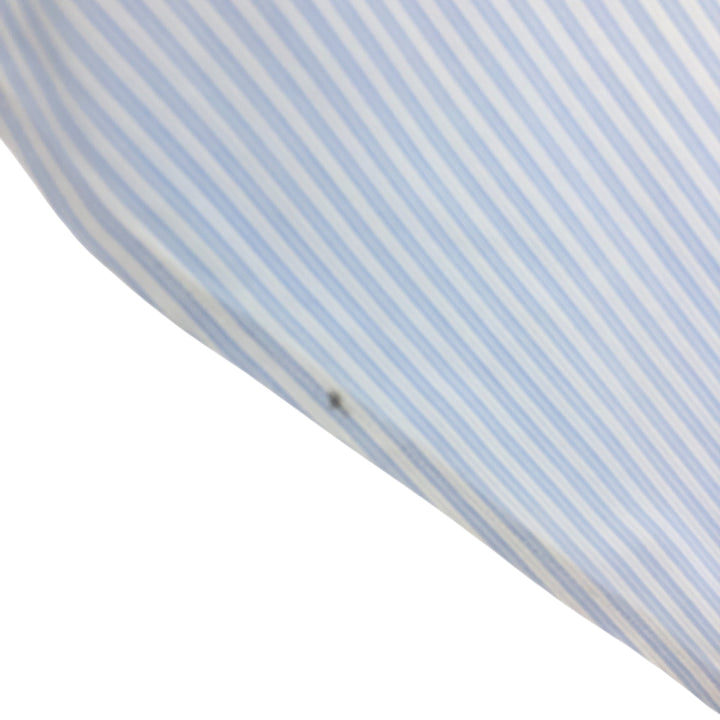 Brooks Brothers Est.1818 Long Sleeve Button-Down Striped Shirt, Men's M Size cotton Blue type light blue Vintage Second Hand