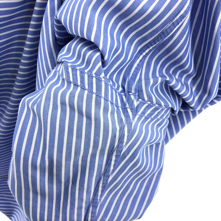 Brooks Brothers 346 Long Sleeve Button-Down Striped Shirt, Men's Size M cotton blue type Vintage Second Hand